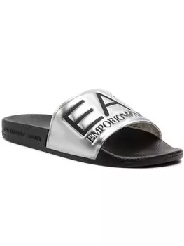Домашние тапочки Ea7 Emporio Armani, серебряный