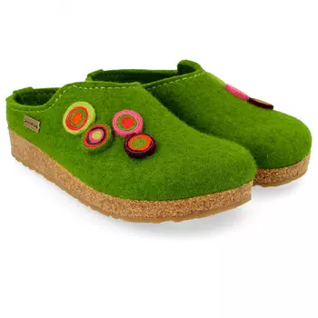 Домашние тапочки Haflinger Women's Kanon, цвет Gras Green