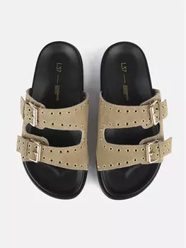 Домашние тапочки L37, бежевый