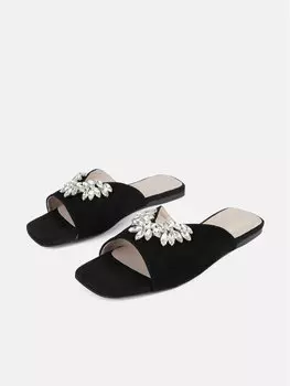 Домашние тапочки L37, черный