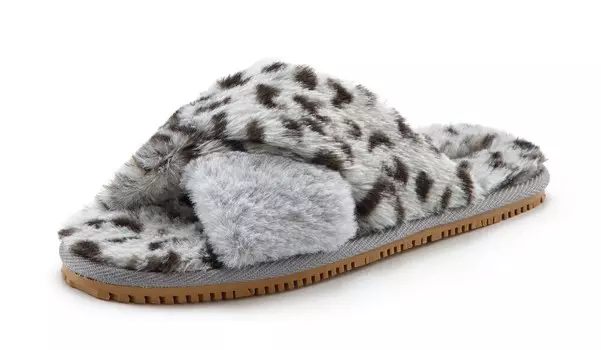 Домашние тапочки Lascana, серый