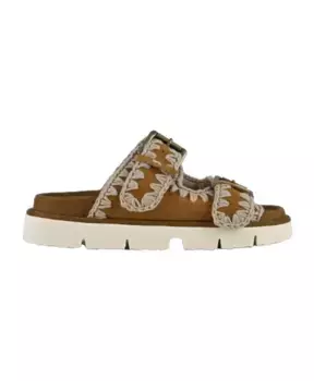 Домашние тапочки Mou, коричневый