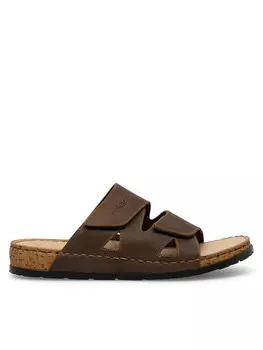 Домашние тапочки Rieker, коричневый