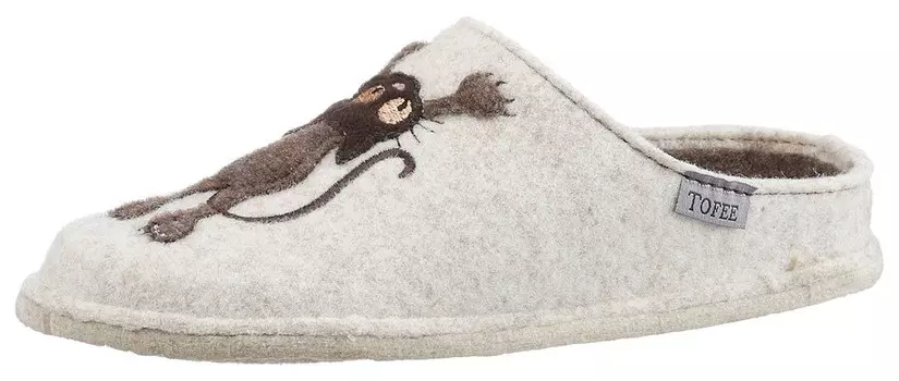 Домашние тапочки Tofee, пятнистый белый