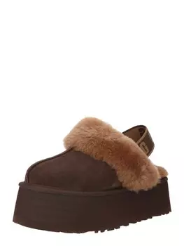 Домашние тапочки UGG FUNKETTE, коричневый/темно-коричневый