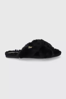 Домашнии тапочки Lauren Ralph Lauren, черный