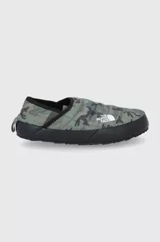 Домашнии тапочки The North Face, зеленый