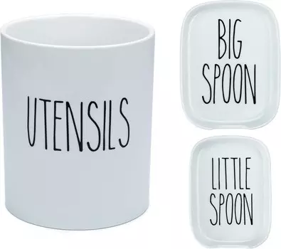 Домашний фарфоровый держатель для кухонной утвари Heartland и набор подставок для ложек Heartland Home
