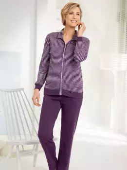 Домашний костюм, цвет Pflaume-Gestreift