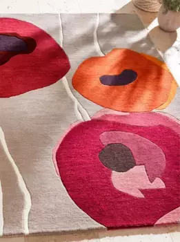 Домашний ковер Heine, прямоугольный Heine home 60х120 см, цвет taupe-rot