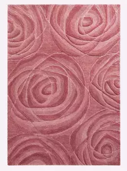 Домашний ковер Heine, прямоугольный Heine home 80 см, розово-бордовый