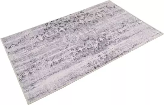 Домашний коврик для ванной Wecon "Сидней" Wecon Home прямоугольный (70х120 см), серый/серебристый
