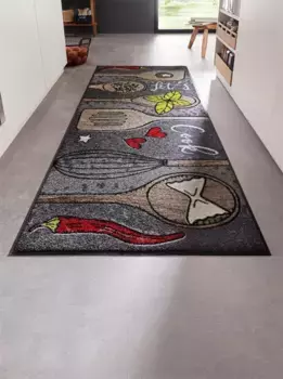 Домашний коврик Heine, прямоугольный Heine home 75х120 см, цвет grau-bunt