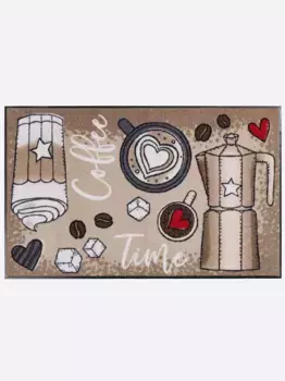 Домашний коврик Heine, прямоугольный Heine home 70х190 см, коричнево-красочный