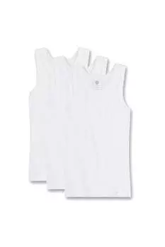 Домашний топ из хлопка - 3 шт Sanetta, белый