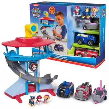 Домашняя база смотровой башни Щенячьего патруля + транспорт с фигурками 3+ Psi Patrol