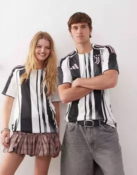 Домашняя футболка Adidas Football Juventus 25/26 в черно-белом цвете
