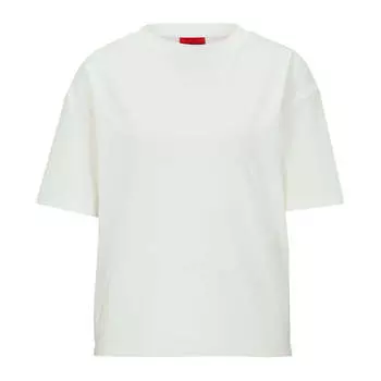 Домашняя футболка Hugo Logo Loungewea Cotton, Modal And Stretch, белый