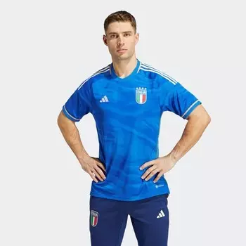 Домашняя мужская футбольная футболка Италия 23 Adidas, синий