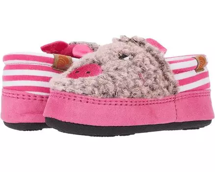 Домашняя обувь Acorn Critter Novelty Moc, цвет Pink Pearl Pig