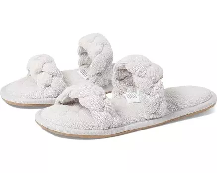 Домашняя обувь Barefoot Dreams TowelTerry Braided Slipper, цвет Fog Gray