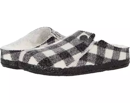 Домашняя обувь Birkenstock Zermatt Shearling, цвет Plaid White/Natural