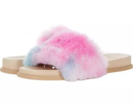 Домашняя обувь Dolce Vita Gaia, цвет Bright Multi Tie-Dye Faux Fur