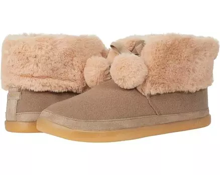Домашняя обувь TOMS Celeste, цвет Taupe Grey Two-Tone Felt/Faux Fur