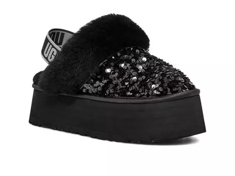 Домашняя обувь UGG Funkette Chunky Sequin, черный