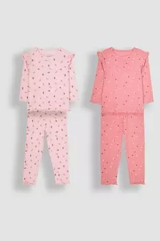 Домашняя одежда Jojo Maman Bb, 2 комплекта, розовый