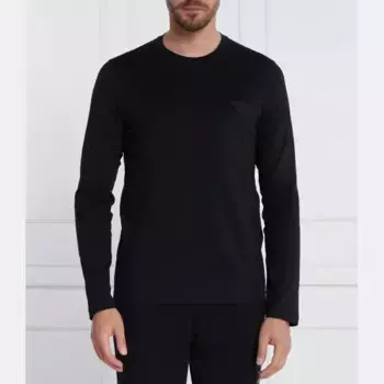 Домашняя одежда стандартного кроя с длинными рукавами Emporio Armani, черный