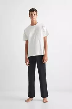 Домашняя рубашка Teide с нагрудным карманом Mango, белый