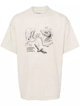 DOMREBEL футболка Giggles, нейтральный цвет