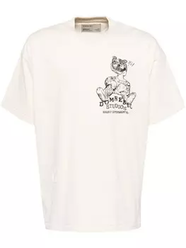 DOMREBEL футболка в полоску, нейтральный цвет