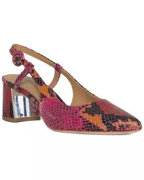 Дональд Плинер Песня Кожаные Туфли-лодочки Slingback Donald Pliner, розовый