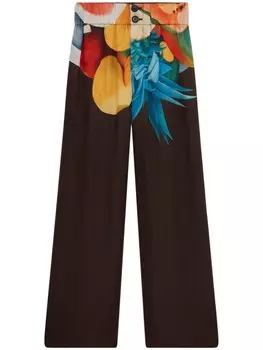 Donde Esteban Salpicon широкие брюки, коричневый