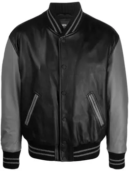 DONDUP бомбер со вставками, черный