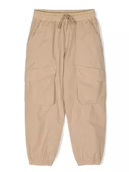 Dondup брюки с эластичным поясом и кулиской, нейтральный цвет