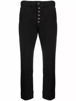 DONDUP брюки с завышенной талией, черный