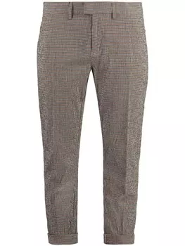 DONDUP брюки в клетку, коричневый