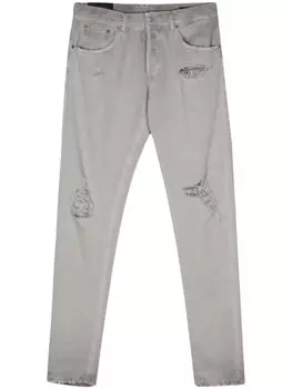 DONDUP Dian рваные зауженные джинсы, серый