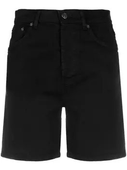 DONDUP джинсовые шорты с завышенной талией, черный