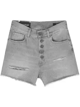 DONDUP джинсовые шорты Stella с нашивкой-логотипом, серый