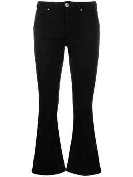 DONDUP джинсы bootcut с нашивкой-логотипом, черный