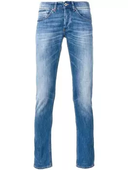 DONDUP джинсы скинни с потертостями, синий