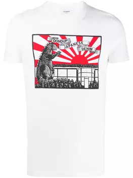 DONDUP футболка с принтом, белый