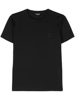 DONDUP футболка с вышитым логотипом, черный