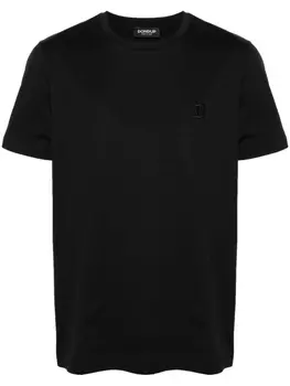 DONDUP футболка с вышитым логотипом, черный