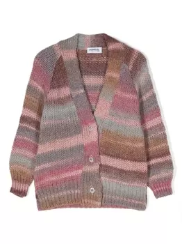 Dondup кардиган в полоску, розовый