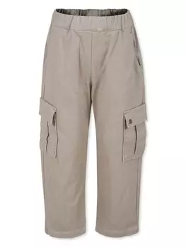 DONDUP KIDS брюки с карманами-карго, нейтральный цвет
